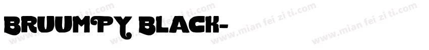 BruumPY Black字体转换
